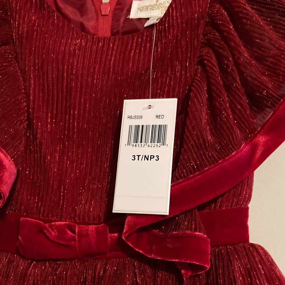 Kensie Girl Red Sparkle Formal Dress - Picture 8 of 8